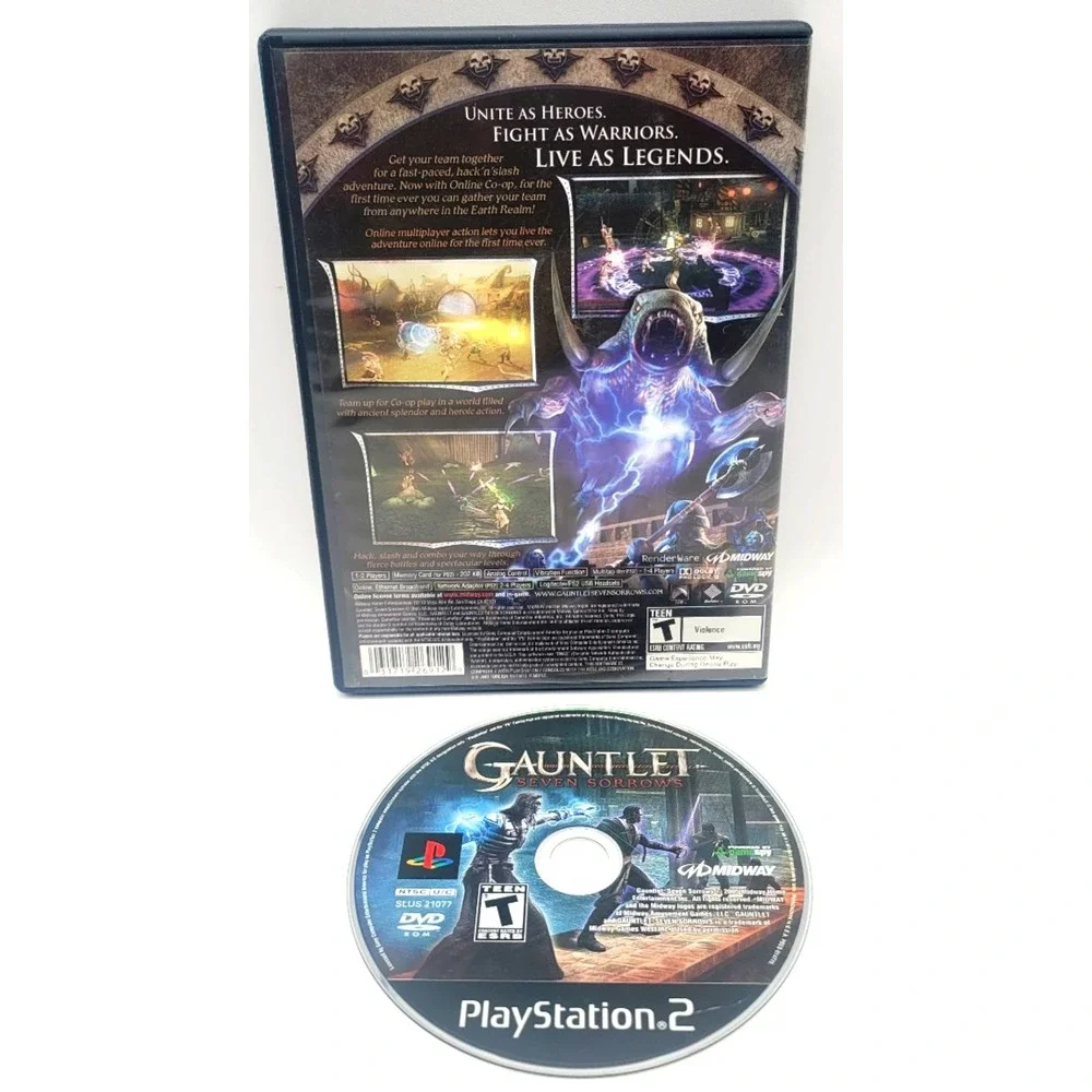 Gauntlet: Seven Sorrows (Sony PlayStation 2,‎ 2005) PS2 GAME & CASE